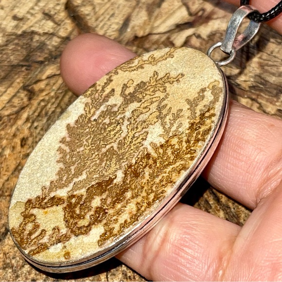 Large Dendritic Agate Pendant 2 7/8” - Picture 4 of 14